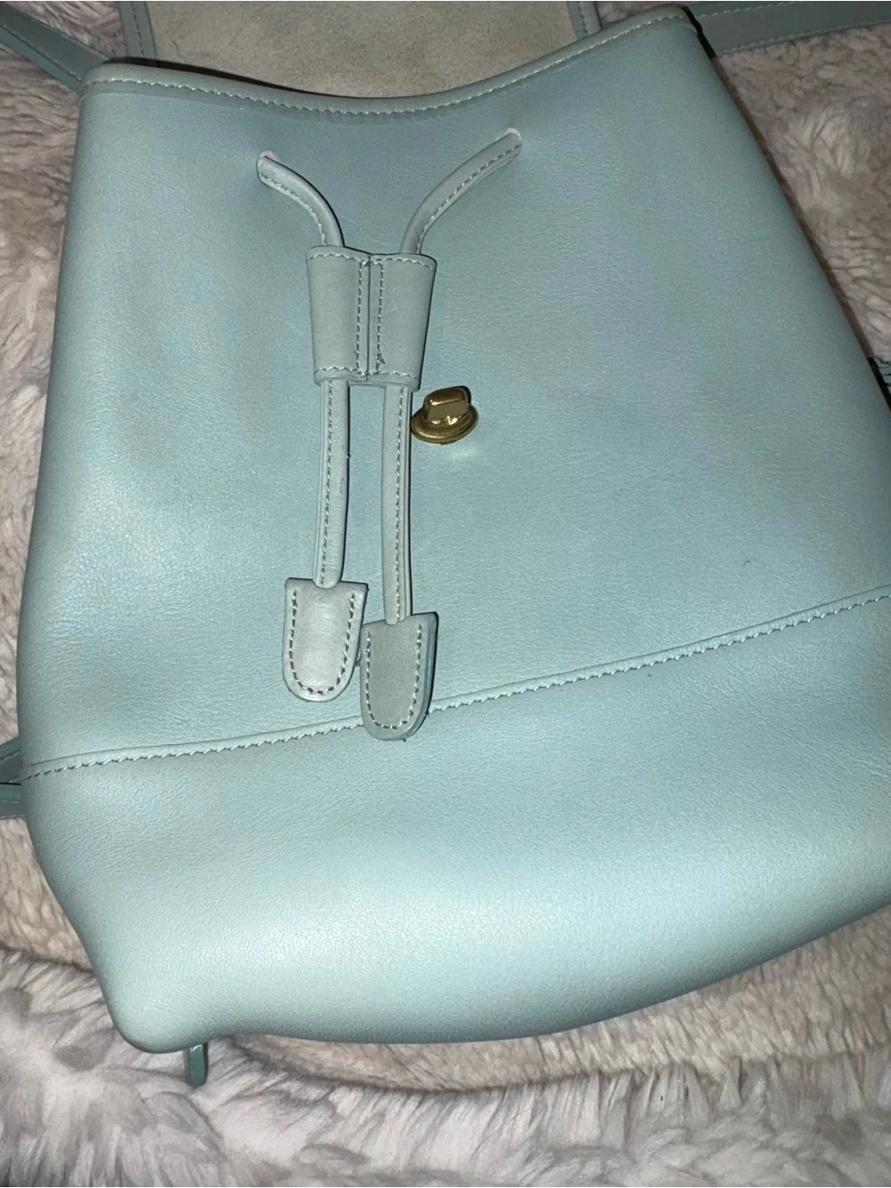 VTG (rare light green) PRISTINE COACH SMALL LEATHER DAYPACK